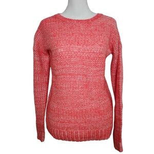 So junior's hot pink knit pullover sweater size medium